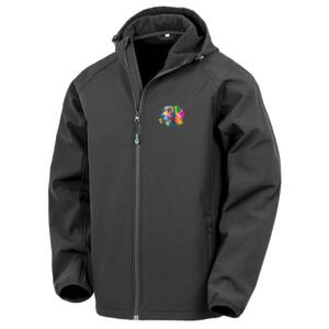 Cocker  - Result Recycled Three Layer Printable Hooded Soft Shell Jacket Thumbnail
