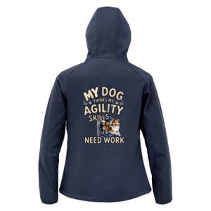 MY DOG SKILLS SHELTIE - Result Recycled Ladies Three Layer Printable Hooded Soft Shell Jacket - Result Recycled Ladies Three Layer Printable Hooded Soft Shell Jacket Thumbnail