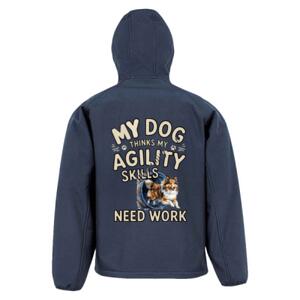 MY DOG SKILLS SHELTIE - Result Recycled Ladies Three Layer Printable Hooded Soft Shell Jacket - Result Recycled Three Layer Printable Hooded Soft Shell Jacket Thumbnail
