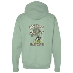 DOG SKILLS BORDER COLLIE - AWDis Cross Neck Hoodie Thumbnail