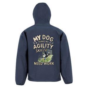 DOG SKILLS BORDER COLLIE - Result Recycled Three Layer Printable Hooded Soft Shell Jacket Thumbnail