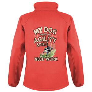 DOG SKILLS BORDER COLLIE - Women's Core printable softshell jacket Thumbnail