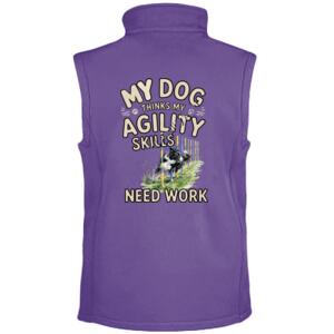 DOG SKILLS BORDER COLLIE - Printable softshell bodywarmer Thumbnail