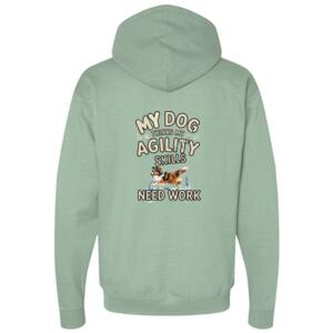 Sheltie Jumping - AWDis Cross Neck Hoodie Thumbnail