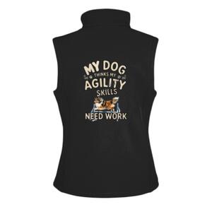 Sheltie Jumping - Result Core Ladies Printable Soft Shell Bodywarmer Thumbnail