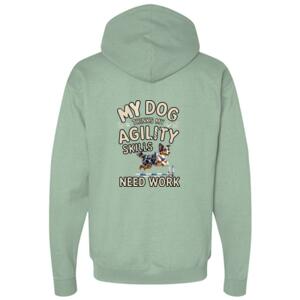Merle COllie - AWDis Cross Neck Hoodie Thumbnail