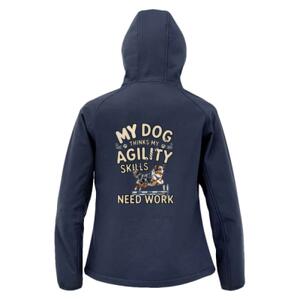 Merle COllie - Result Recycled Ladies Three Layer Printable Hooded Soft Shell Jacket Thumbnail