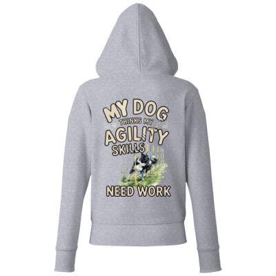 Dog skills Border collie weaving - Sale Anthem Ladies Organic Full Zip Hoodie  Thumbnail
