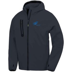 Blue Spark Agility - Result Recycled Three Layer Printable Hooded Soft Shell Jacket Thumbnail