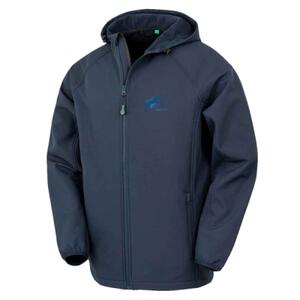 Blue Spark Agility - Result Recycled Three Layer Printable Hooded Soft Shell Jacket Thumbnail