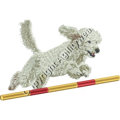 Poodle Jumping Back design Thumbnail