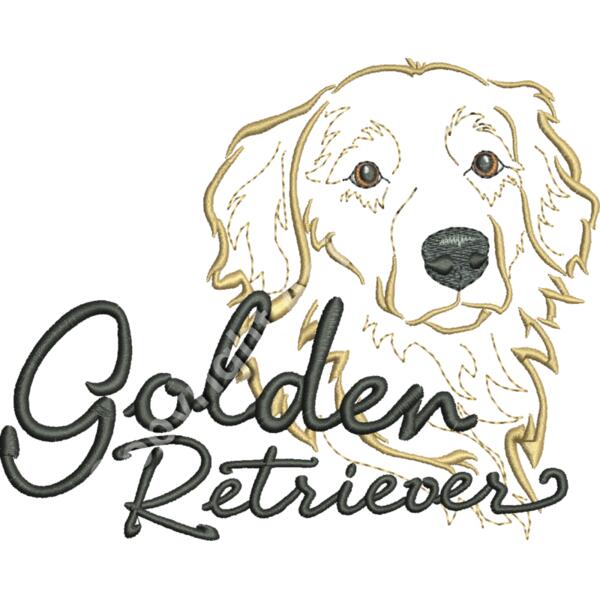 Golden retreiver outline Thumbnail